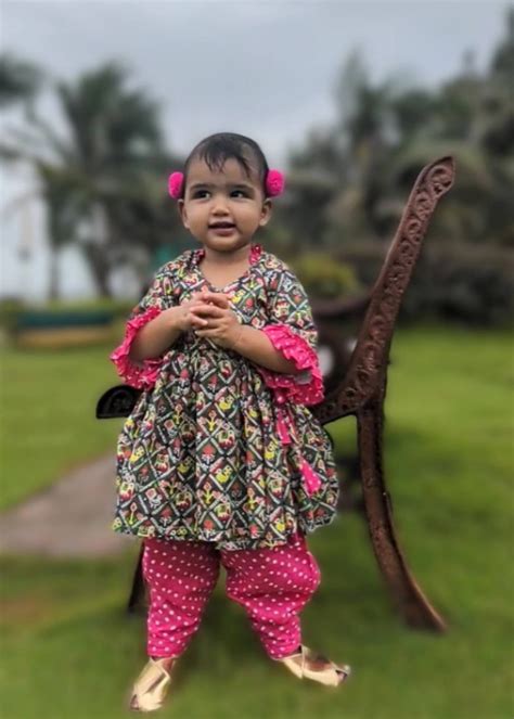 Cotton Malmal Anarkali Style Kurti with Salwar | Patola – Tura Turi