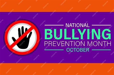 Premium Vector | National Bullying Prevention Month Raises Awareness