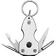 Stealodeal Silver Keychain with Torch, Screwdriver & Bottle Opener Key ...