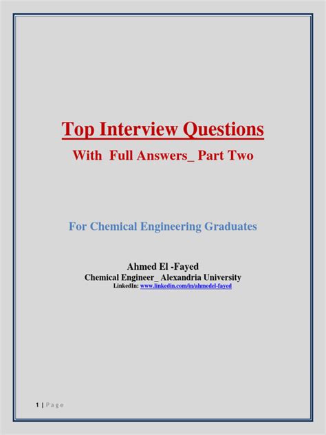 Image result for Chemical Engineering Interview Question Answer