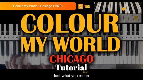 Image result for Guitar Tutorial Color My World