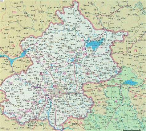 北京各区地图分布图展示_地图分享