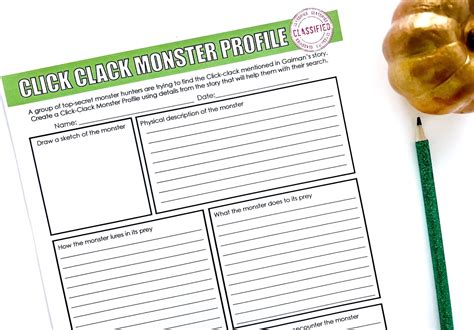 Teaching Click-Clack the Rattlebag by Neil Gaiman - Presto Plans