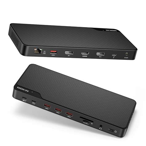 MOKiN Thunderbolt 4 Dock - 16 Ports, Laptop Docking Station Dual ...