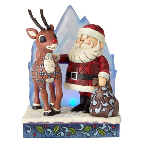 Enesco Rudolph The Red Nosed Reindeer by Jim Shore Santa with Iceberg ...