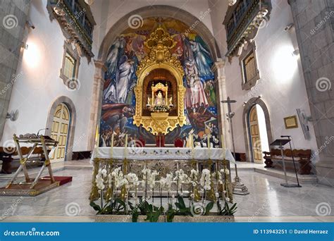 Interior View of the Basilica De La Candelaria and Shrine of Black ...