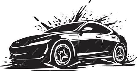 Premium Vector | Refined Sparkle Black Car Washing Vector Symbolism Chic Clean Black Car Wash ...