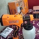 Ingco Spray Gun, 450W | 800Ml Electric Spray Gun | 1.5Mm Copper Nozzle ...
