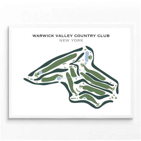 Buy the best printed golf course Warwick Valley Country Club, New York ...