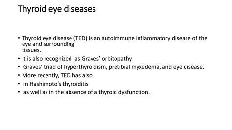 Thyroid eye diseases | PPTX