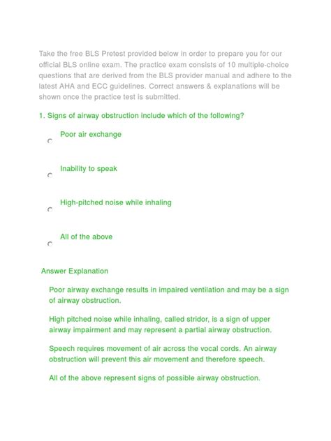 BLS Practice Questions 的图像结果