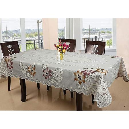 Buy Kuber Industries Shining Floral Cotton 6 Seater Dining Table Cover ...