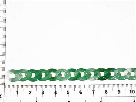Green White Circular Acrylic Chains