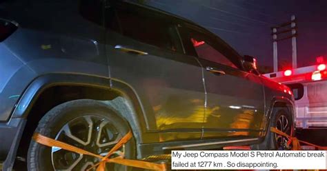 1200 km Old Jeep Compass’ Brakes Fail, Owner Stuck on Highway Late ...