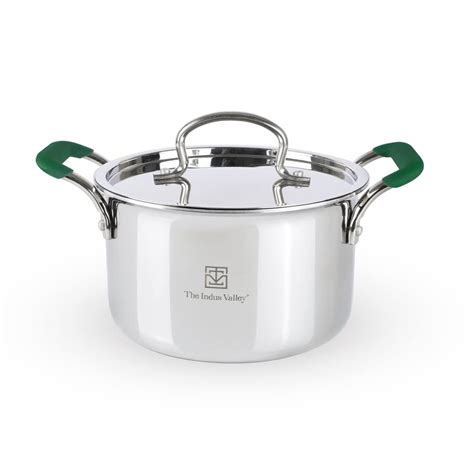 Buy The Indus Valley Triply Stainless Steel Stockpot / Casserole ...