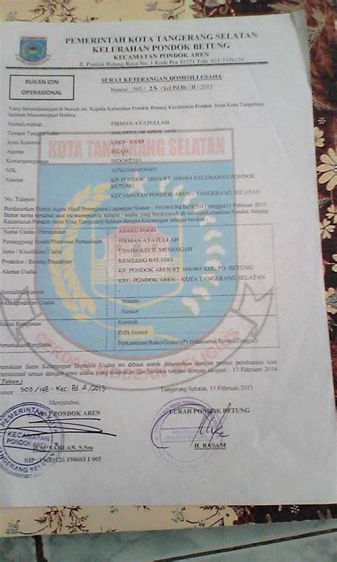 Cara Membuat Surat Keterangan Domisili Usaha (SKDU) Untuk Usaha Kecil ...