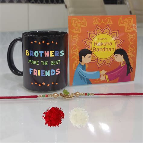 Buy Rakshabandhan Special Designer Rakhi with Printed Coffee Mug ...