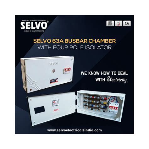 SELVO 63 Amps 415 Volts Busbar chamber board with 63A Four pole Isolat ...