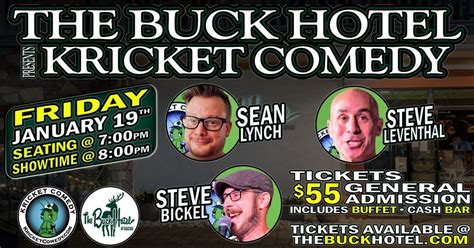 The Buck Hotel presents Kricket Comedy, The Buck Hotel, Feasterville ...