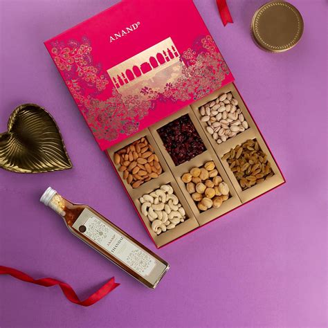 ANAND SWEETS Dry Fruit Gift Box for Holi- 450g | Assorted Dryfruits ...