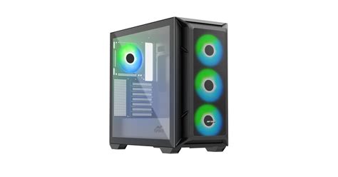 Ant Esports 611 Air Mid-Tower Computer Case/Gaming Cabinet - Black ...