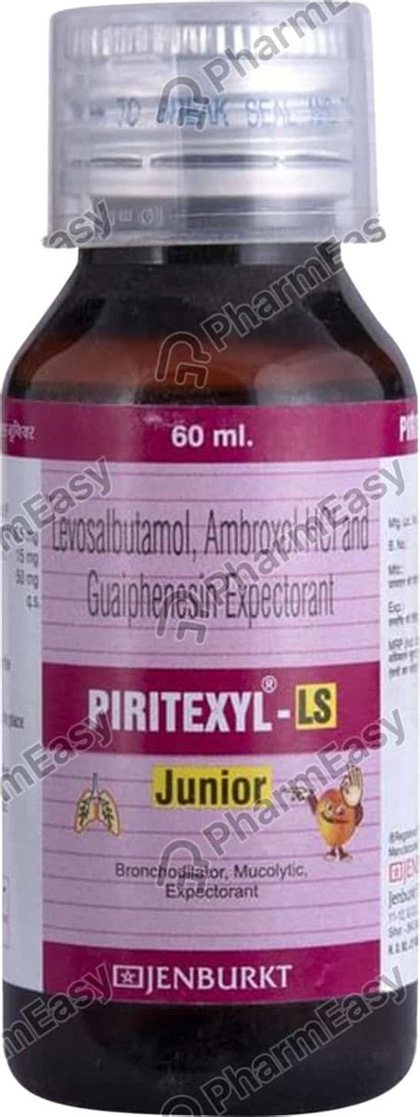Piritexyl Ls Junior Exp 60ml: Uses, Side Effects, Price & Dosage ...