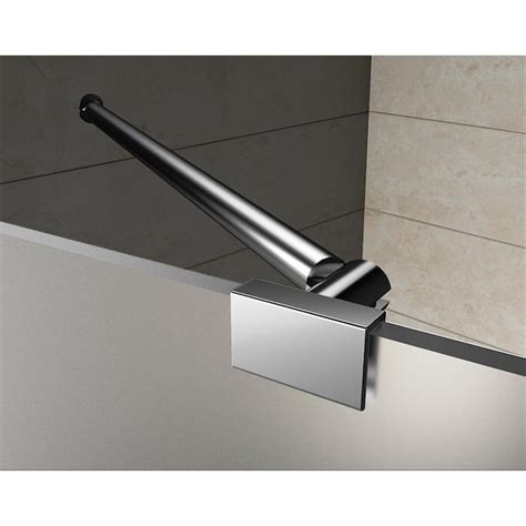 Aston Avalux Stainless Steel 40-in x 72-in Frameless Hinged Shower Door ...