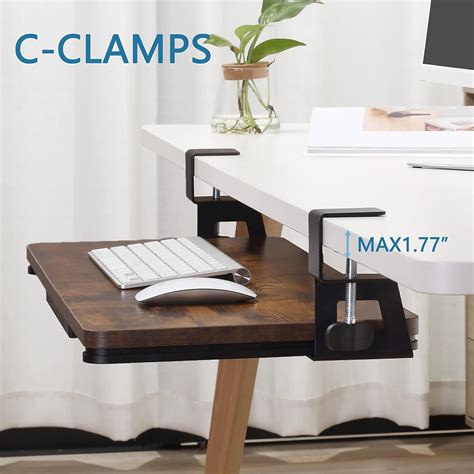 Buy ETHU Keyboard Tray Under Desk, 26.77 X 11.81 Large Size Keyboard ...