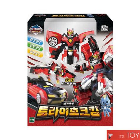 Buy Miniforce Super Dino 7 TRI HAWK KING Red Transformer Robot Vehicle ...