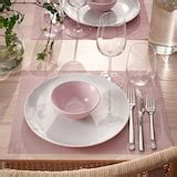 FLYGFISK place mat, light pink, 38x30 cm (15x12") - IKEA