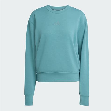 adidas Designed-for-Training Warm-Up Crewneck Sweatshirt - Green | Free ...