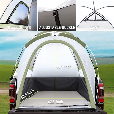 Buy LINGVIDO Truck Pickup Bed Tent, Waterproof PU2000mm Pick-up ...