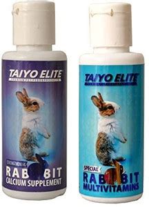 Taiyo Elite Calcium Supplement & Multi-Vitamins For Rabbit (50ml) Pack ...