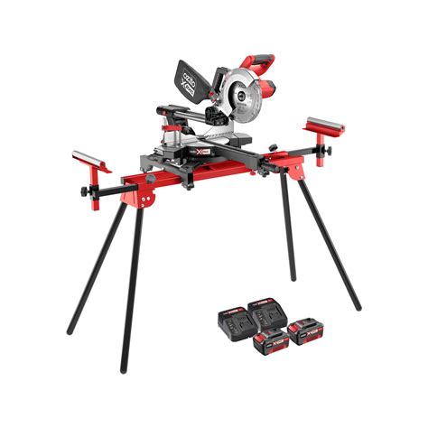 Ozito PXC 36V (2 x 18V) Cordless 210mm Sliding Compound Mitre Saw and ...