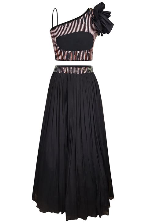 Crop Top Skirts | Lehngas – Jasminum