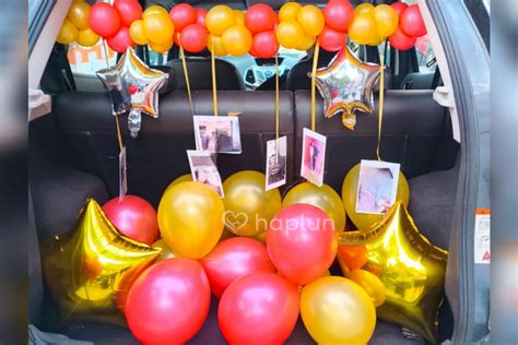 Birthday Car Boot Balloon Decor, Car Truck Decoration for Surprise