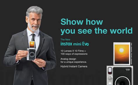Buy Fujifilm Instax Mini Evo Hybrid Camera Premium Edition with 20 ...