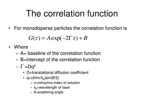 Image result for Dynamic Light Scattering Correlation Function