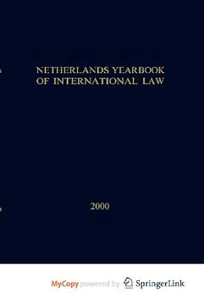 Buy Netherlands Yearbook of International Law: 2000 Book Online at Low ...