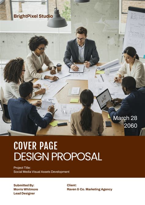 Business Proposal Cover Page 的图像结果