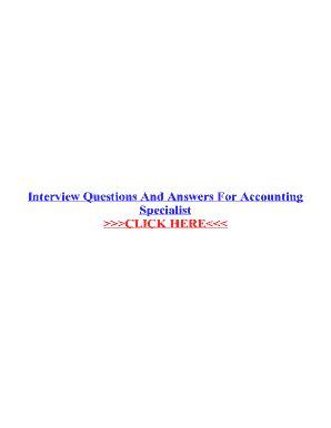 150 Accounting Interview Questions And Answers Pdf - Fill Online ...
