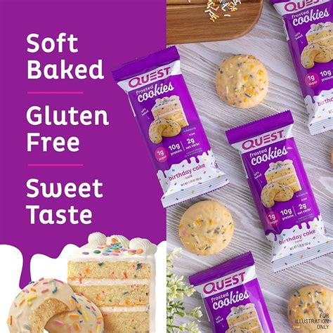 QuestNutrition Quest Dipped Cookies & Cream Protein Bars 12 Count ...
