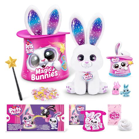 Pets Alive Magic Bunnies (Pearl) by ZURU Electronic Plush Unboxing ...