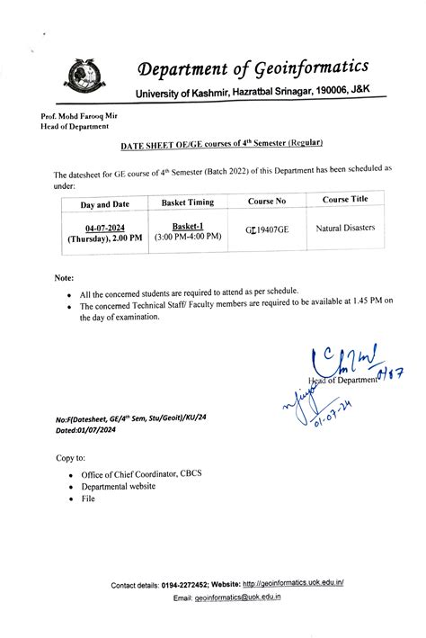 Geoinformatics, University of Kashmir