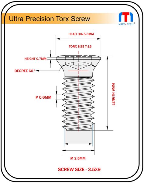 Ultra Precision Screw 3.5mm x 9mm long Pack of 10 nos. – Jaibros