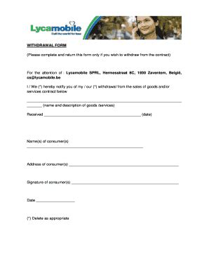 BE Lycamobile Withdrawal Form 2016-2026 - Fill and Sign Printable ...
