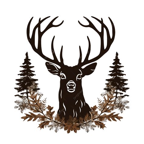 Camo Deer Head Logo