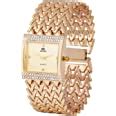 ADAMO Adele 18K Gold Plated Bracelet Rose Gold Dial Women's & Girl's ...