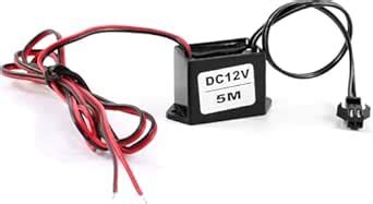 IDUINO Red Black Cable EL Wire Neon Glow Strip Light Driver Unit ...