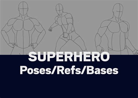 ArtStation - Superhero poses (40 images) | Artworks